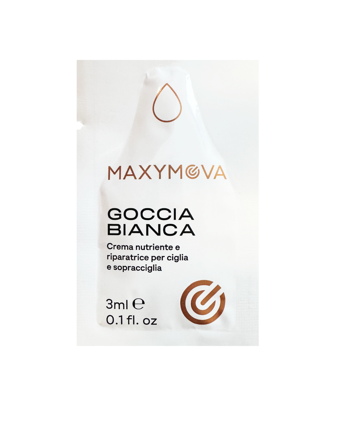 GOCCIA BIANCA 3ML BUSTINA - CREMA NUTRIENTE E RIPARATRICE PER CIGLIA E SOPRACCIGLIA LAMINAZIONE