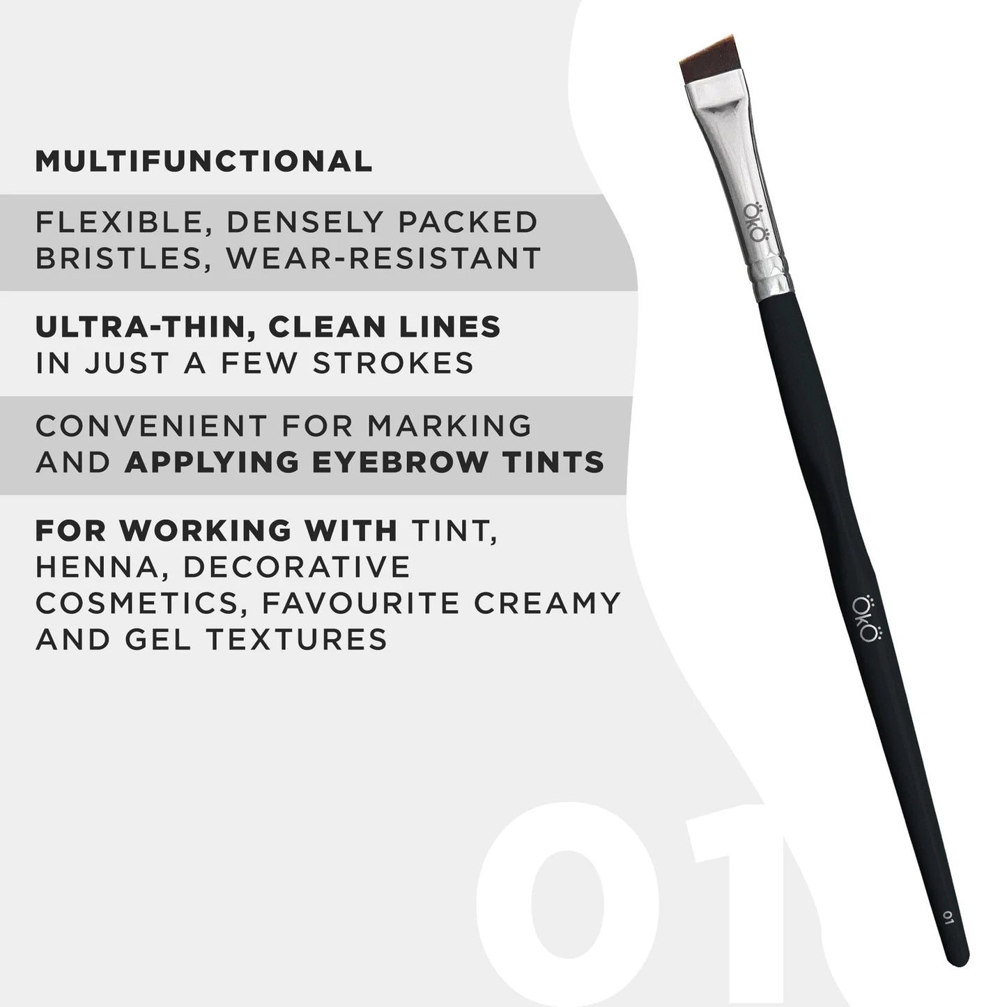 Large Angled Brush OKO #1 BLACK EDITION