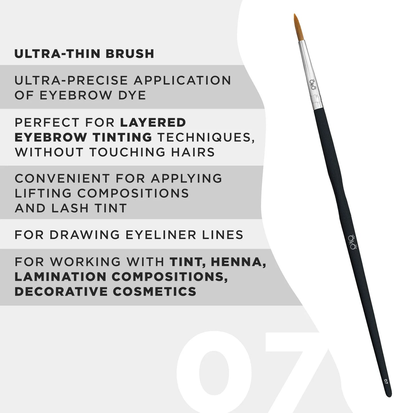 Ultra-Thin Brush OKO #7 BLACK EDITION