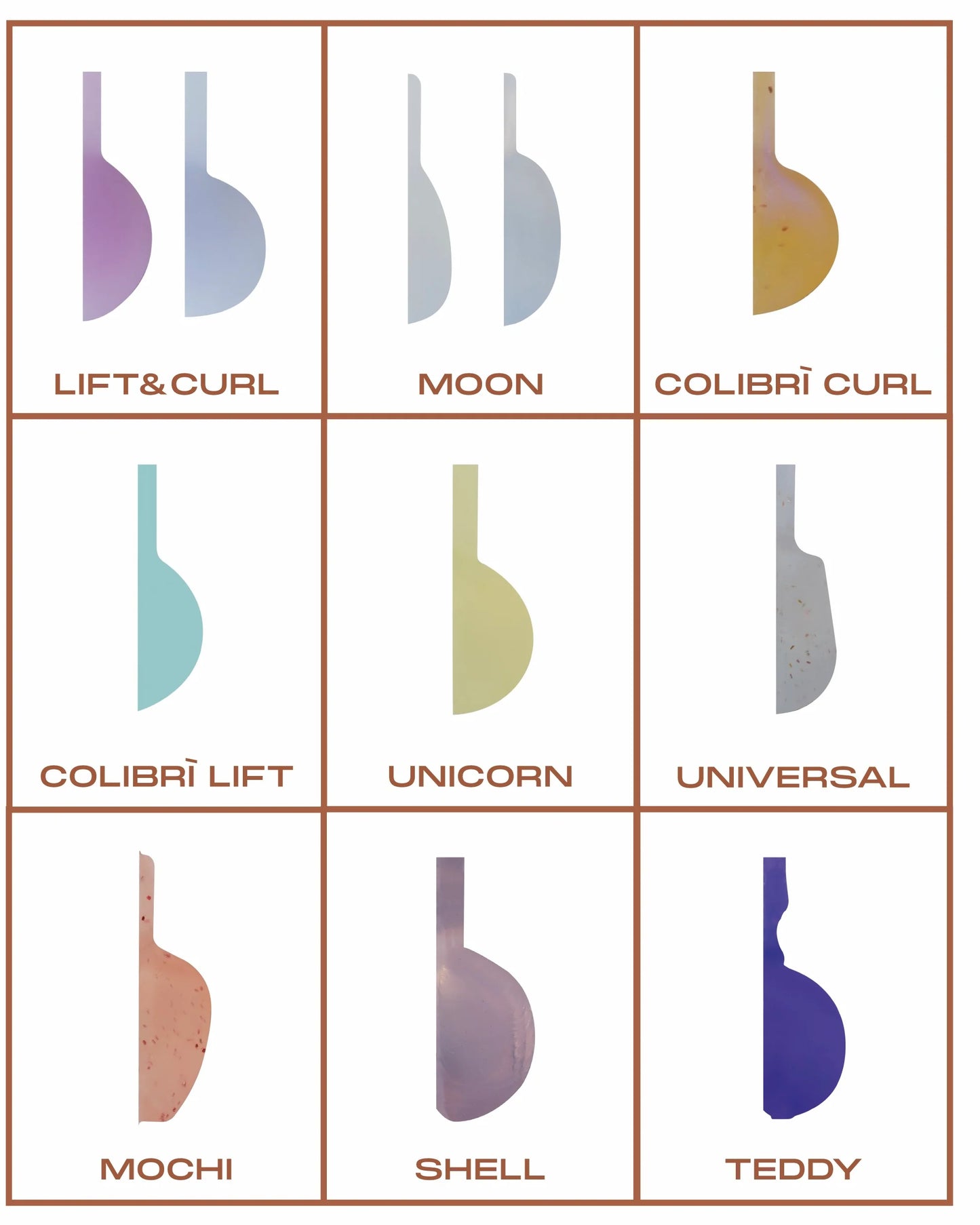 TEDDY Ultra-Sticky Silicone Lash Lift Pads, for U-Curl Lash Lifting