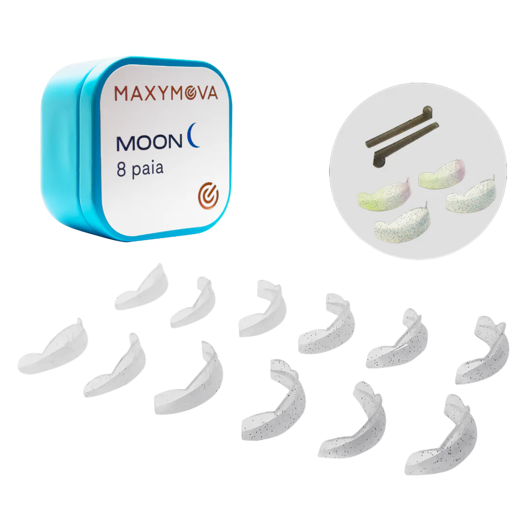 MOON SILICONE EYELASH LIFT SHIELDS - 8 PAIRS