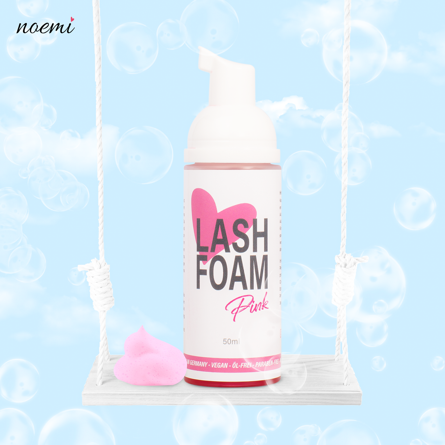 NOEMI LASH&BROW SHAMPOO PINK FOAM