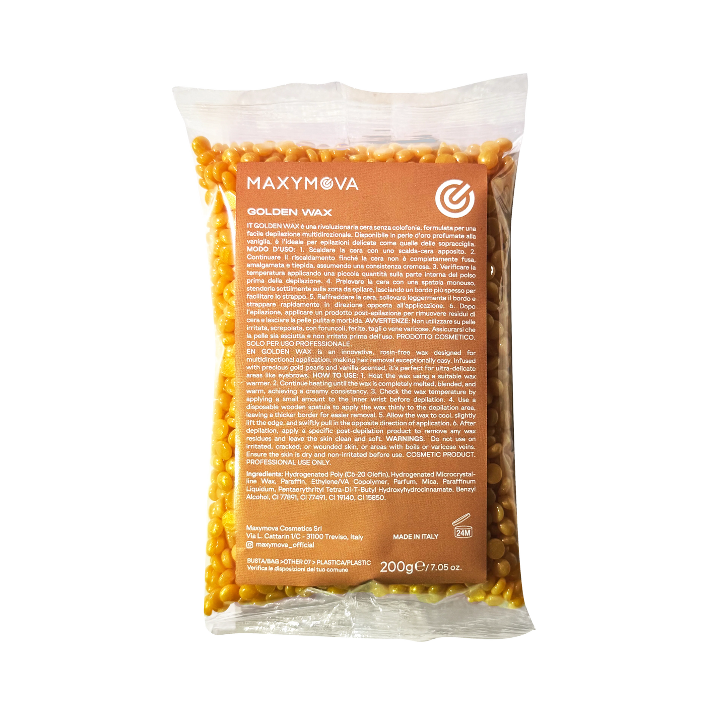 GOLDEN WAX 200 G- ROSIN-FREE ELASTIC WAX PEARLS FOR SENSITIVE SKIN