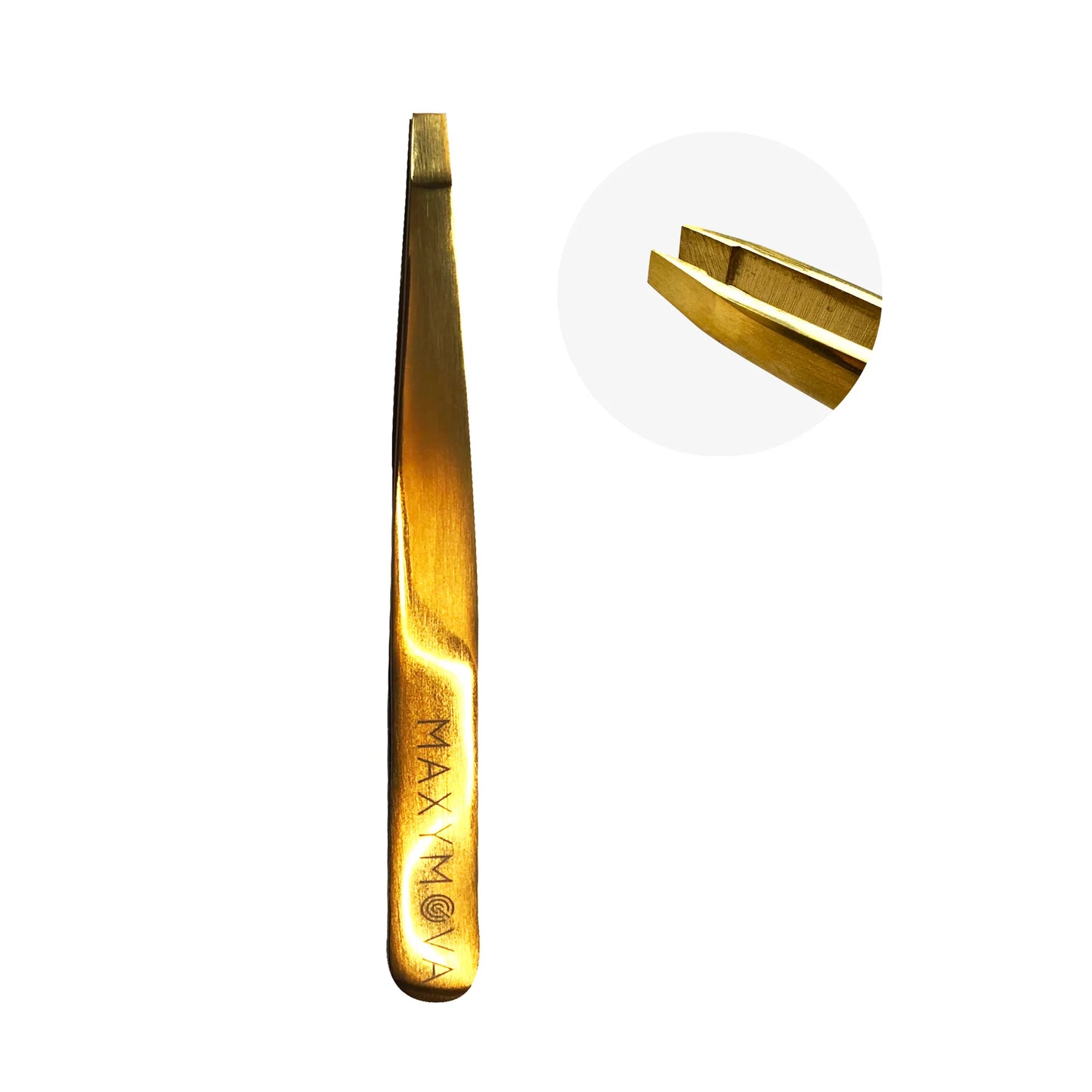 Eyebrow Tweezers - Precision Stainless Steel FLAT Tweezers MAXYMOVA