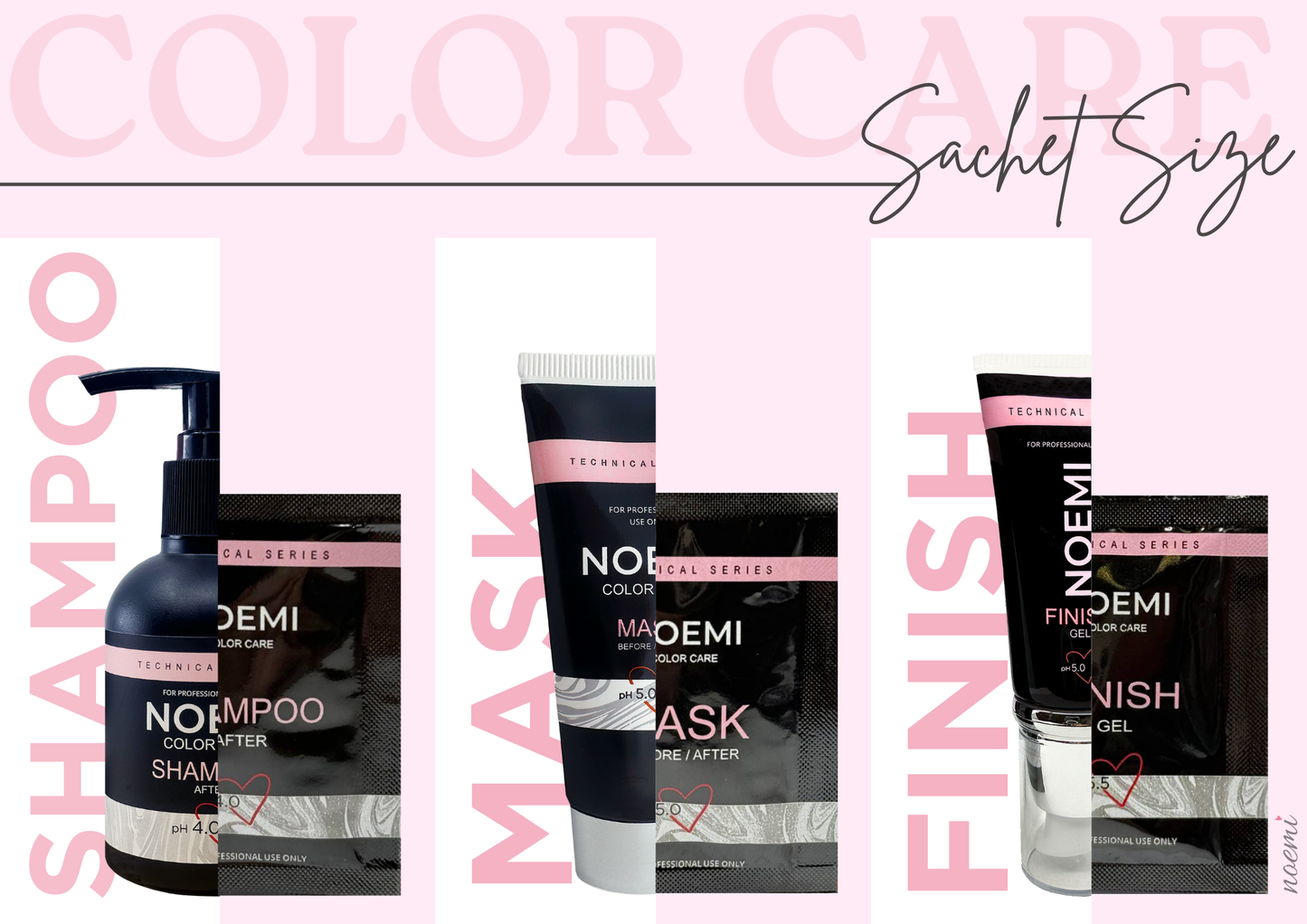Noemi - Color Care Trio KIT (pose) tester