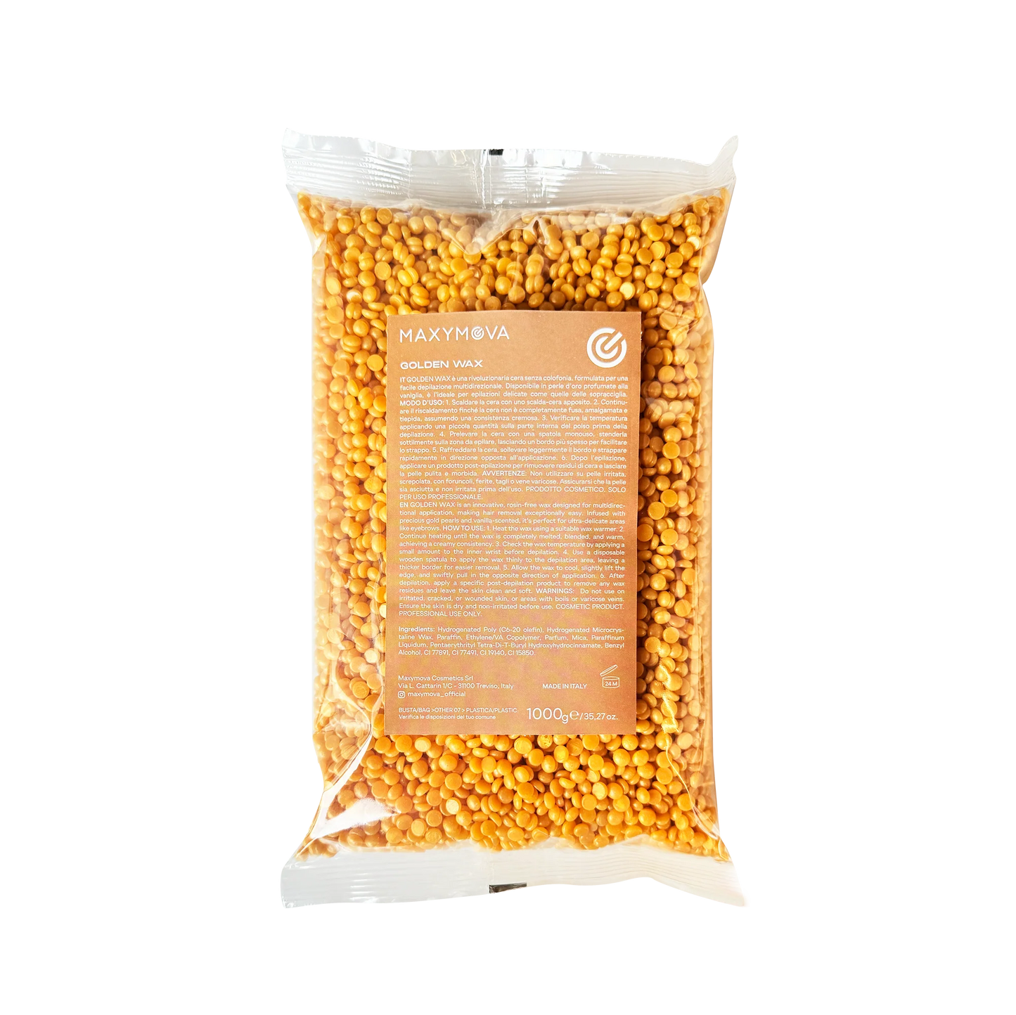 GOLDEN WAX 200 G- ROSIN-FREE ELASTIC WAX PEARLS FOR SENSITIVE SKIN