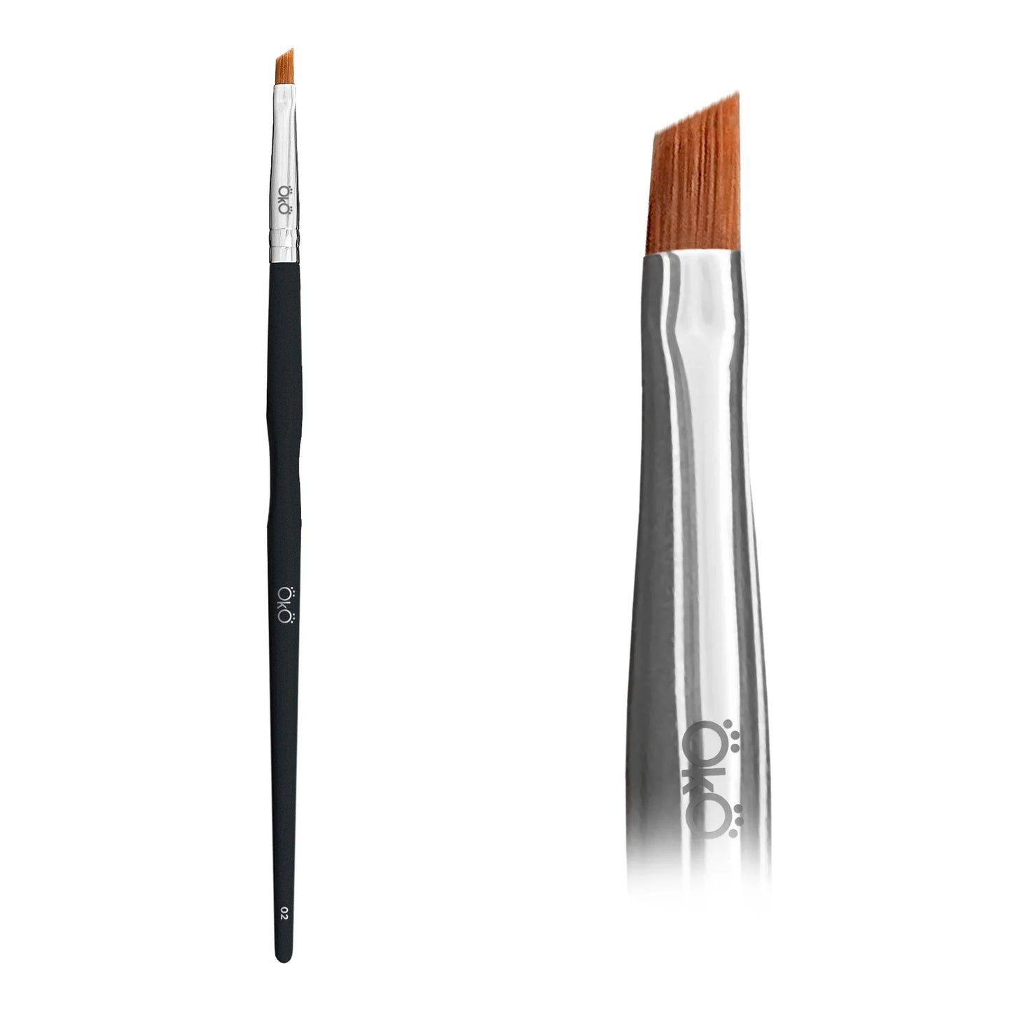 Mini Angled Brush OKO #2 BLACK EDITION