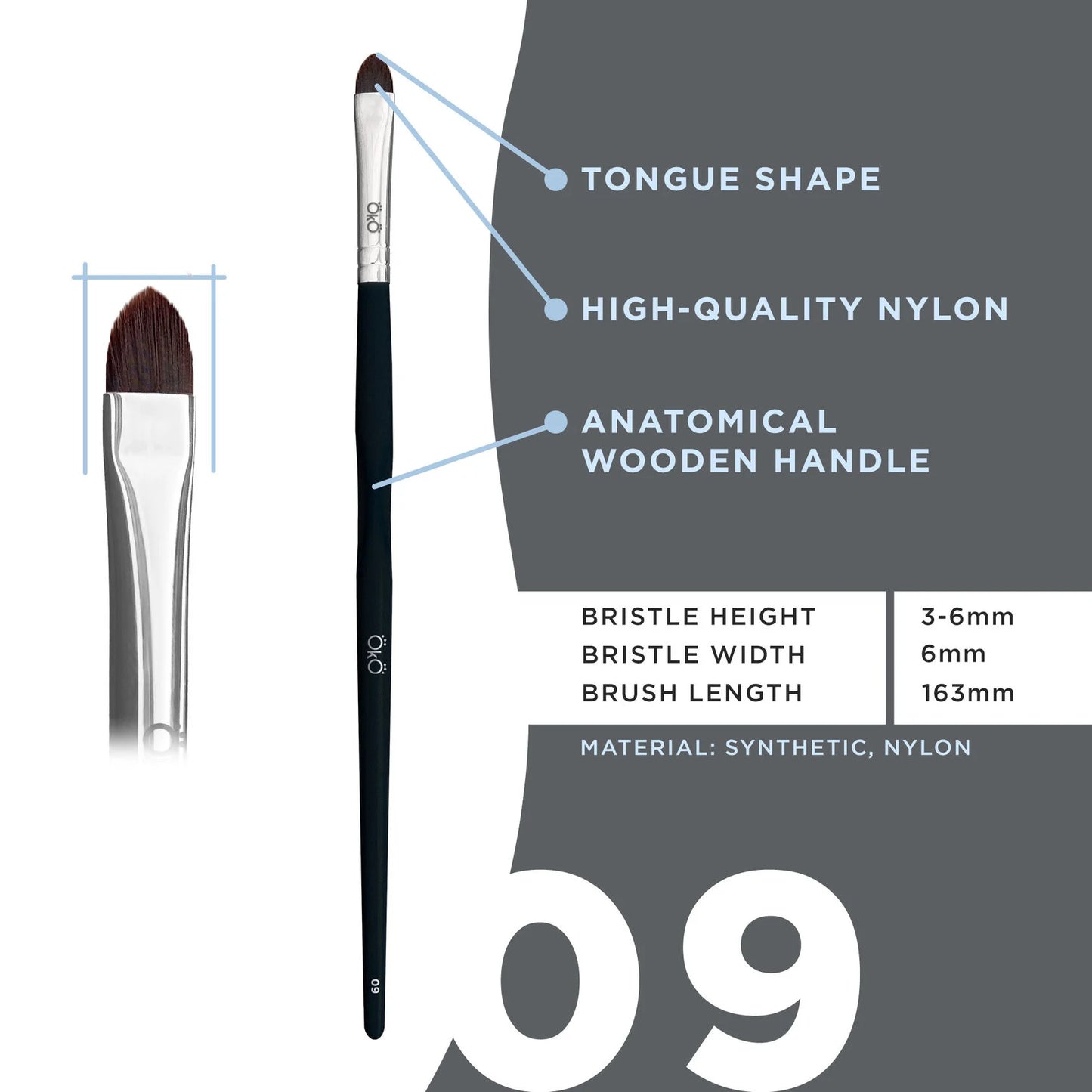 Brush OKO #9 BLACK EDITION