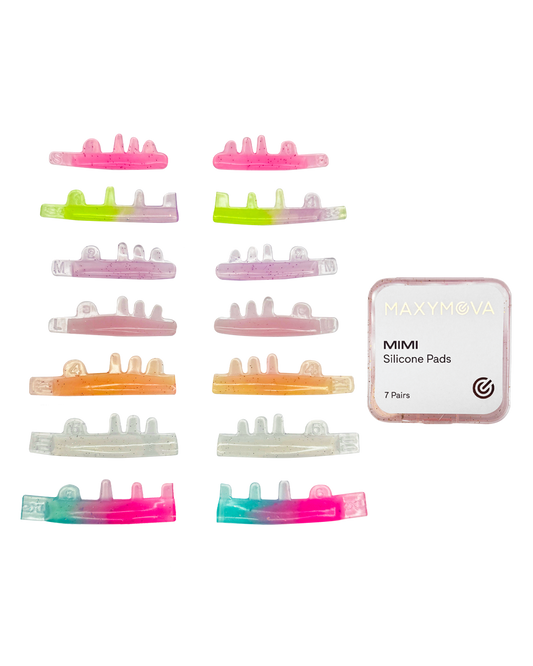 MIMI SILICONE EYELASH LIFT SHIELDS - 7 PAIRS - HYBRID C CURL TYPE FOR PERFECT CURLING