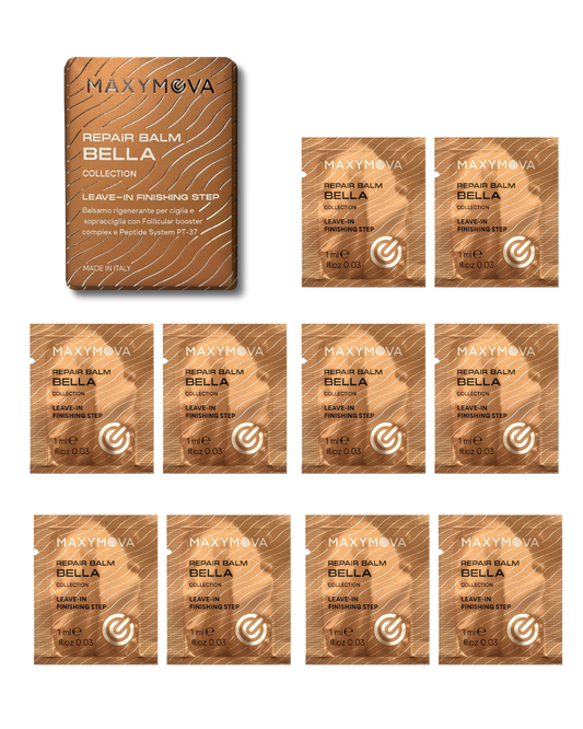 BELLA REPAIR BALM MONODOSE SACHETS – BELLA COLLECTION KOREAN LASH & BROW SYSTEM – 10 X 1 ML