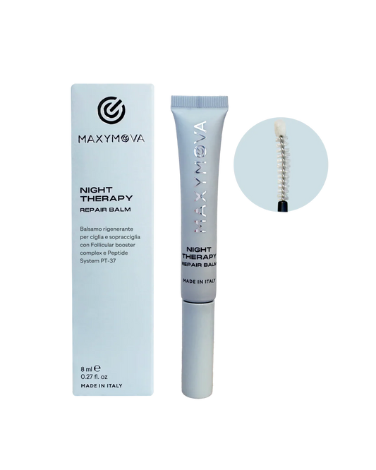 NIGHT THERAPY REPAIR BALM FOR LASHES & BROWS. NOURISHING AND STRENGTHENING TREATMENT