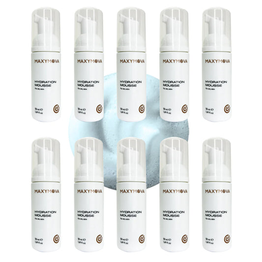 SET 10 HYDRATING MOUSSE 50 ML LASH&FACE WITH ORGANIC ALOE VERA, JERICHO ROSE EXTRACT