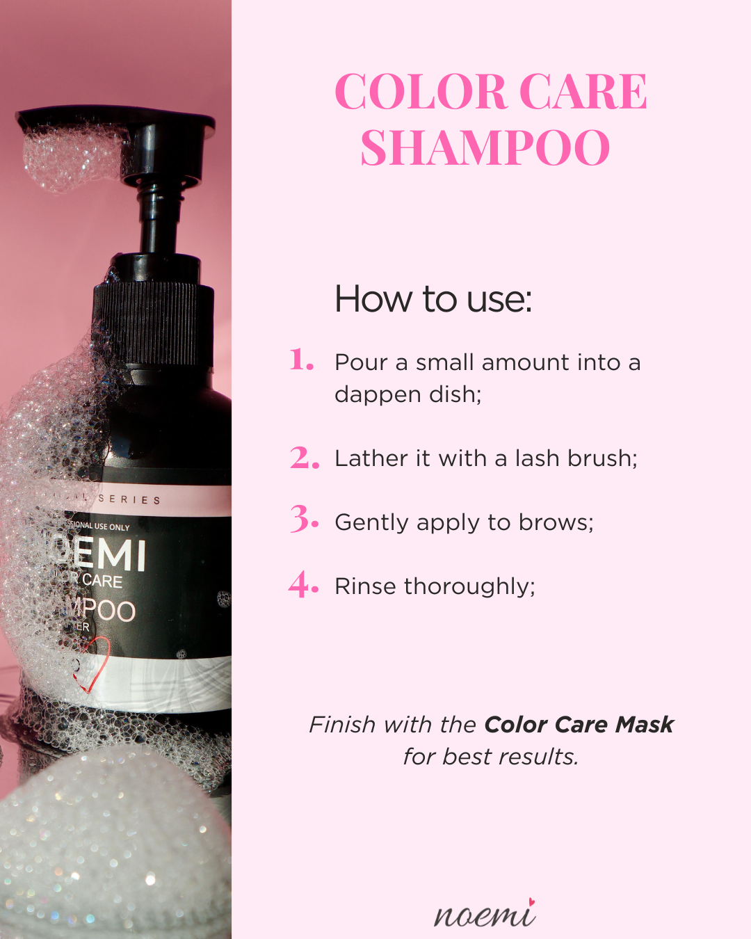 Noemi - Color Care Brow Shampoo For After Brow Dye (100ml)